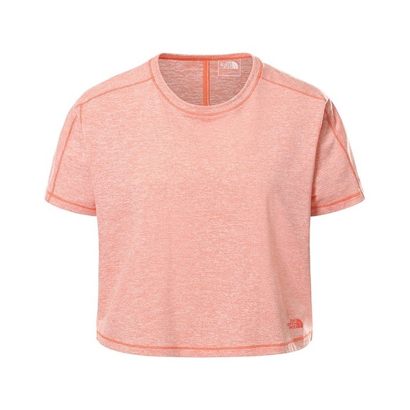 THE NORTH FACE EA Dawndream Relaxed Short Sleeve in Emberglow Orange Heather - Picture 3 of 8